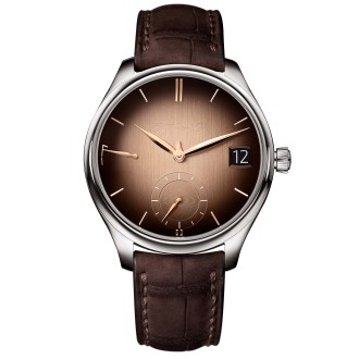 Endeavour Perpetual Calendar Smoked Salmon © H. Moser & Cie.
