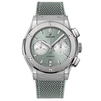 Rendering Classic Fusion Chronograph Sage Green © Hublot