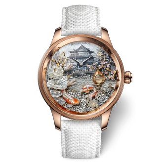 Petite Heure Minute Or Rouge - Jardin Japonais © Jaquet Droz