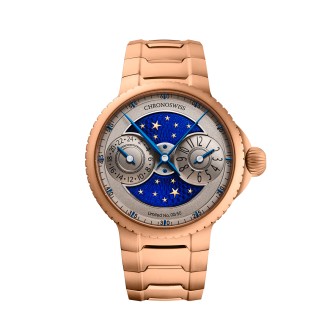 Pulse GMT Enamel Sky Gold