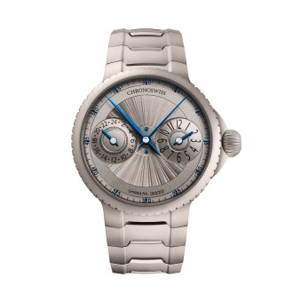 Pulse GMT Silver Guilloché