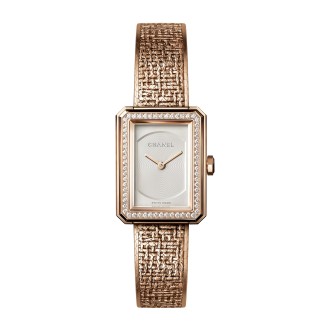 Boyfriend Tweed Beige Gold