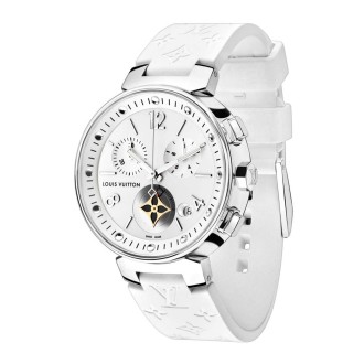 Tambour Moon Star Chronograph White