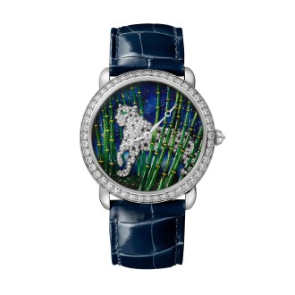 Ronde Louis Cartier Enamel Filigree Watch