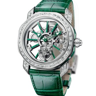 Octo Roma Tourbillion Sapphire Malachite