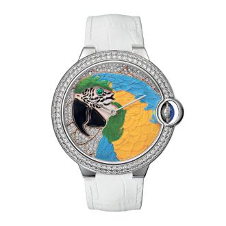 Floral-Marquetry Parrot watch