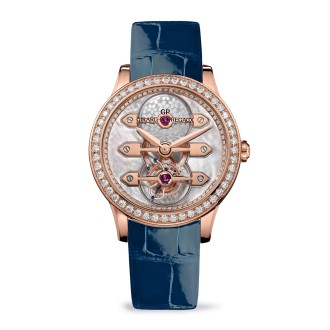Tourbillon with three gold Bridges, Lady