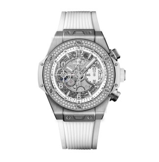 Big Bang Unico Titanium White Diamonds