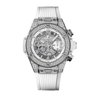 Big Bang Unico Titanium White Pavé