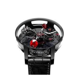 Astronomy Black Ceramic Black And Red Movement
