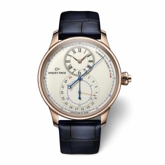 Grande Seconde Off-centered Chronograph  ivory enamel