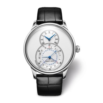 Grande Seconde Dual Time Silver
