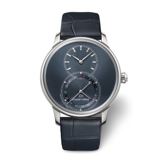 Grande Seconde Quantième Satin-brushed Blue 
