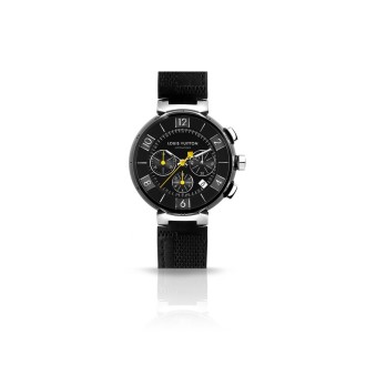 Tambour In Black Chronograph