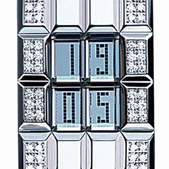 Or blanc 2 brancards diamants