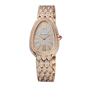 Serpenti Seduttori Rose Gold Paved Diamonds