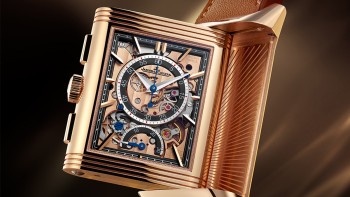 The Reverso Tribute Chronograph Is Reinterpreted In Pink Gold © Jaeger-LeCoutlre