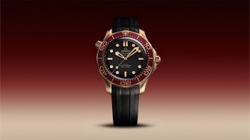 Seamaster Diver 300M in Bronze Gold and Burgundy © Omega