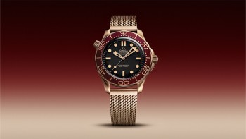 Seamaster Diver 300M in Bronze Gold and Burgundy © Omega