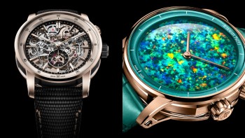 Five Code 11.59 by Audemars Piguet Grande Sonnerie Carillon Supersonnerie released for the Manufacture’s 150th anniversary enrich the collection with refined designs giving centre stage to captivating dials © Audemars Piguet