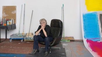 /	Portrait of Renée Levi in her studio in Basel, Switzerland. © Courtesy of the artist and Audemars Piguet 