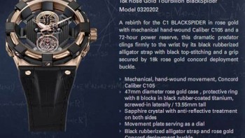 C1 BlackSpider Tourbillon - Concord