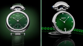 Miss Audrey and Monsieur Bovet in green  - Bovet 1822