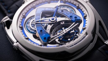 DB28 Steel Wheels Sapphire Tourbillon - De Bethune