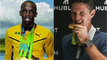 Usain Bolt & Justin Rose, gold and records - Hublot
