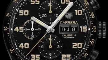 Carrera Calibre 16 Day-Date Chronograph Black Titanium  - TAG Heuer