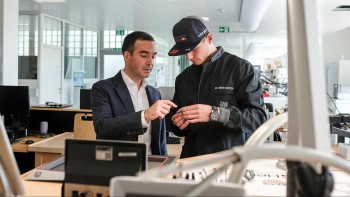 Max Verstappen visits the manufacture - TAG Heuer