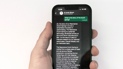 Swiss Watch Brand Deploys Industry’s First AI Chatbot for Authorized Dealers © Armin Strom