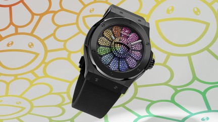 Classic Fusion Takashi Murakami Black Ceramic Rainbow © TM/KK/Hublot