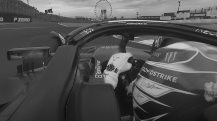 Lewis Hamilton driving his Mercedes Benz Formula 1 race car car © Formula 1