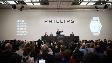 Aurel Bacs auctioneering lot 23 © Credit Joy Corthesy 