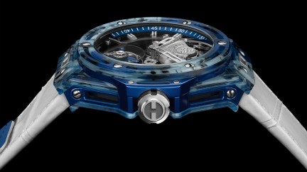 Hublot Big Bang Tourbillon Novak Djokovic GOAT Edition Blue © Hublot
