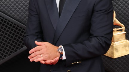 John Legend in the Hublot Big Bang Original King Gold Blue Diamonds 41mm © Hublot