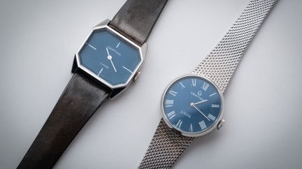 Certina Vintage Jubilé model with rectangular and round dials © Nathan Blard / WorldTempus