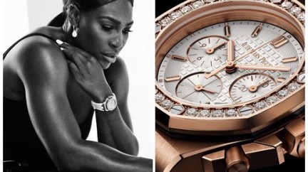 Serena Williams and her Audemars Piguet Royal Oak Offshore Chrono in rose gold - Wimbledon 2016