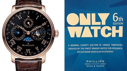 Blancpain, a guiding force behind Only Watch - Only Watch 2015