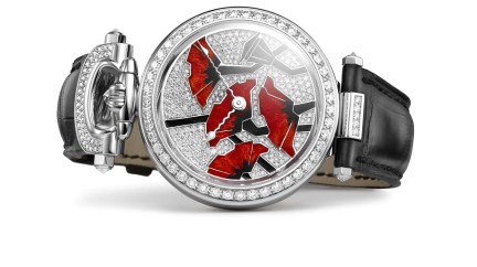 Amadeo® Fleurier 39 “Poppies” Grand Feu Enamel - Bovet 1822