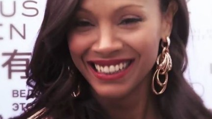 Vidéo.  Zoe Saldana in Cannes - de Grisogono