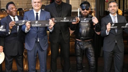 Usain Bolt & Pelé at Hublot 5th Avenue boutique opening  - Hublot