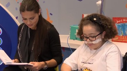Video. Inauguration of a library by Adriana Lima - IWC