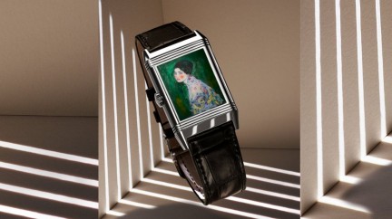 A lady, Lake Geneva and a sunset  - Jaeger-LeCoultre