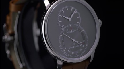 Grande Seconde Quantième Satin Brushed Anthracite - Jaquet Droz