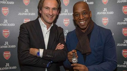 Ian Wright helps launch special Arsenal watch and clock set - Jeanrichard
