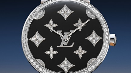 Tambour Slim Monogram Dentelle Black  - Louis Vuitton