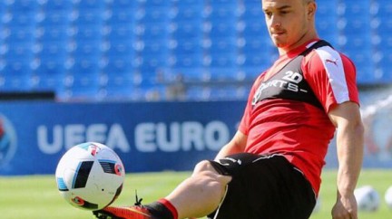 Xherdan Shaqiri and his Hublot watch - UEFA Euro 2016