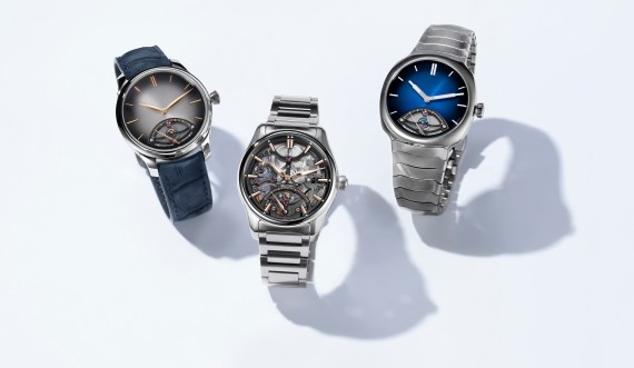 Pioneer Skeleton Retrograde Seconds, Streamliner Retrograde Seconds and Endeavour Retrograde Seconds © H.Moser & Cie.